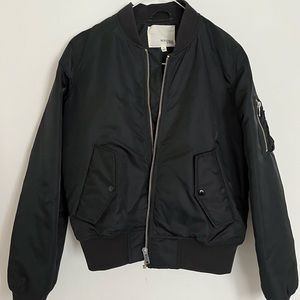 Aritzia - Wilfred free black bomber jacket